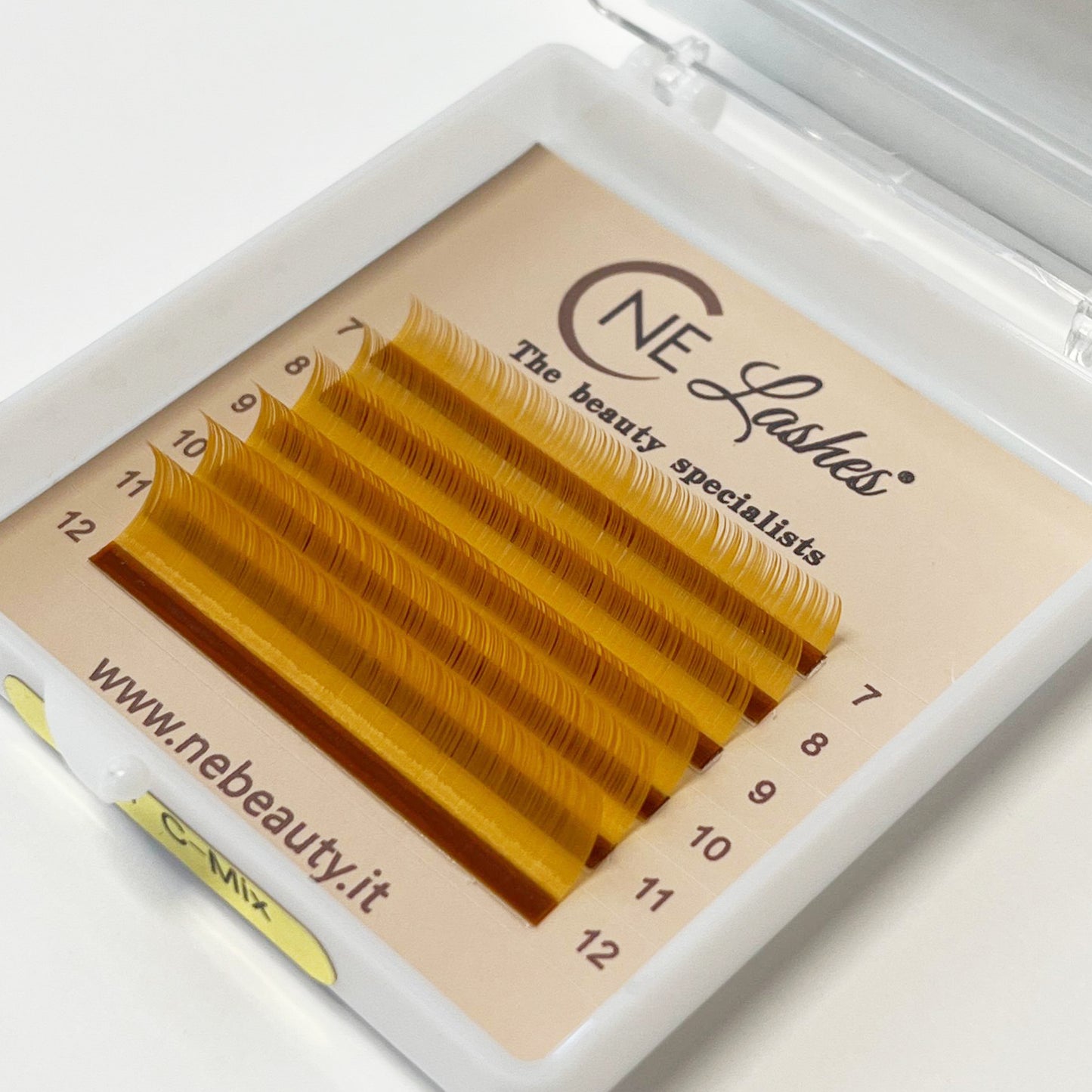 Mixed Lashes Colors | Yellow