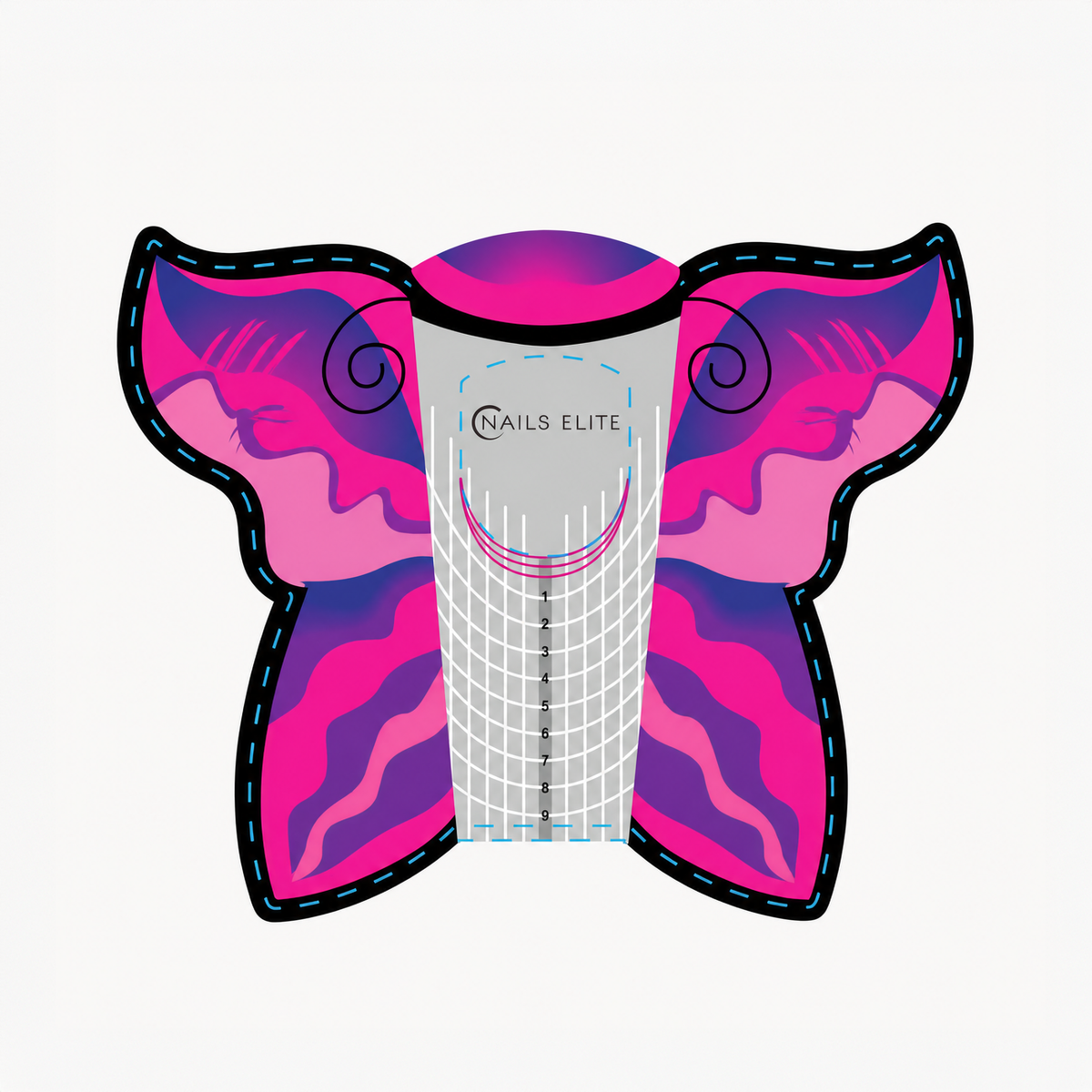 Cartine nail form butterfly 500pz