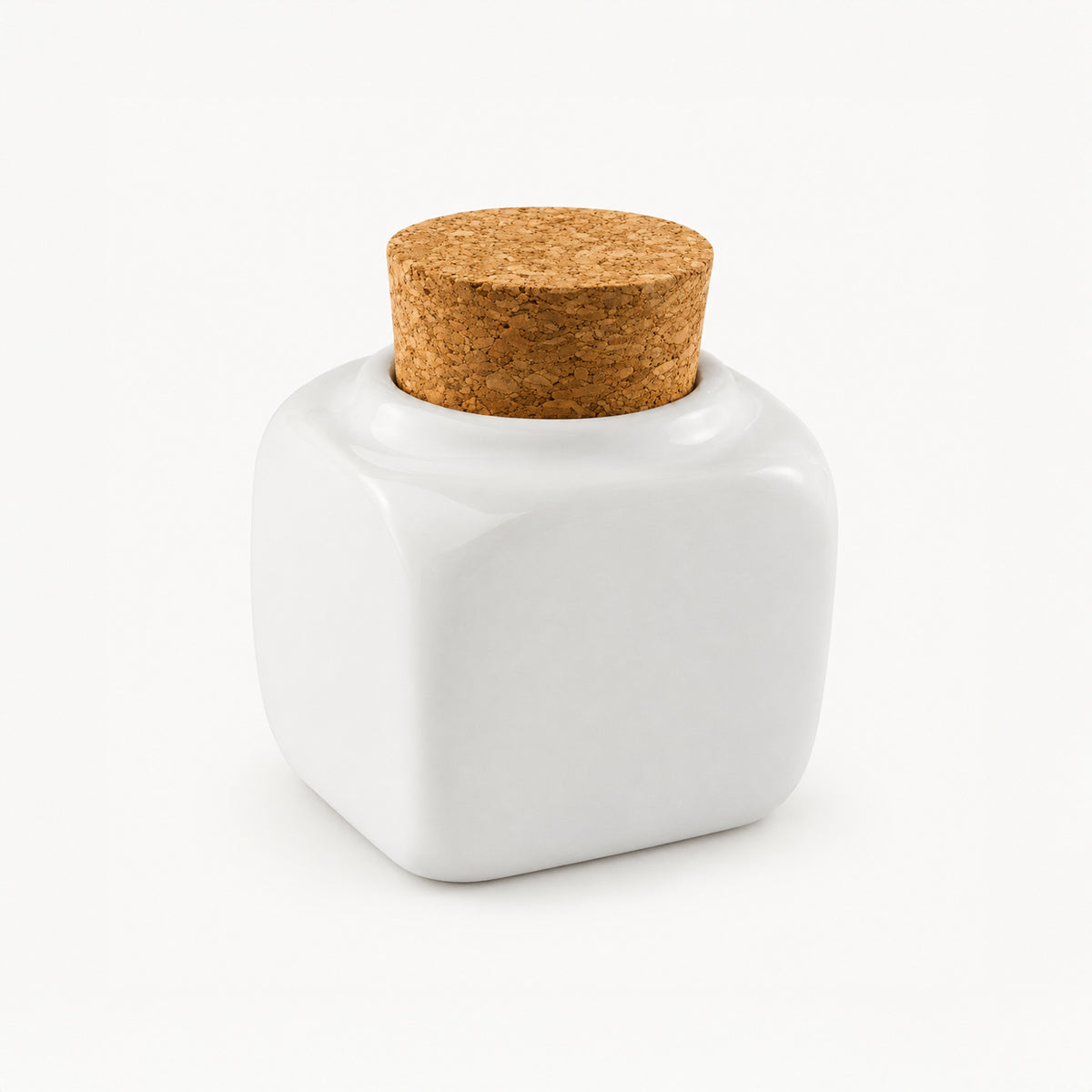 Contenitore in ceramica con tappo in sughero per liquidi
