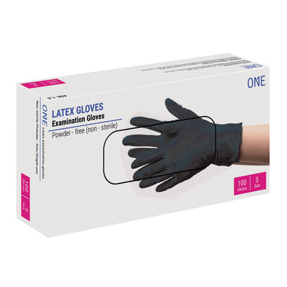 Guanti in lattice neri senza polvere 100pz