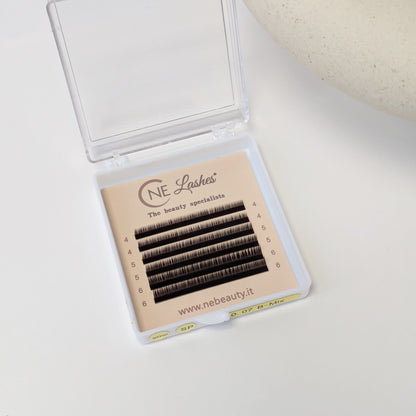 Mixed Short Lashes Dark Brown - 0,07 - 6 strisce 4-6mm