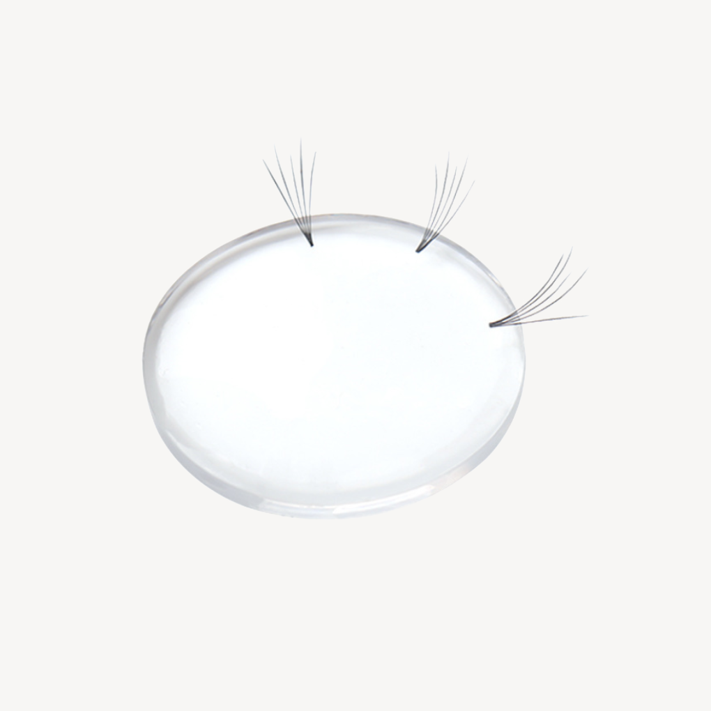 Pad in silicone rotondo per extension ciglia