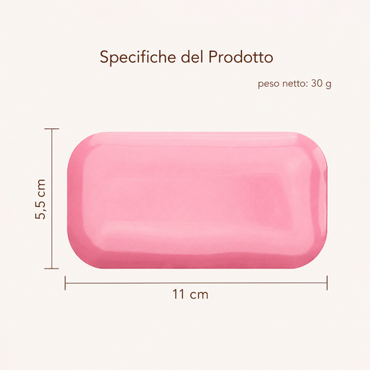 Pad in silicone rosa per extension ciglia