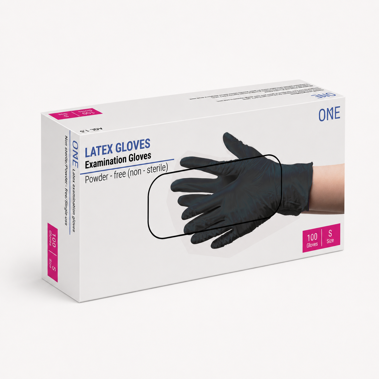 Guanti in lattice neri senza polvere 100pz