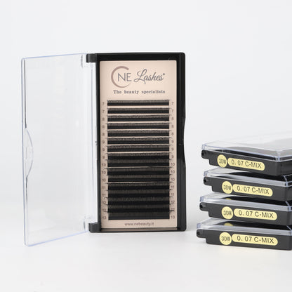 Mixed Lashes Black W C 0,07 16 strisce 8-13mm