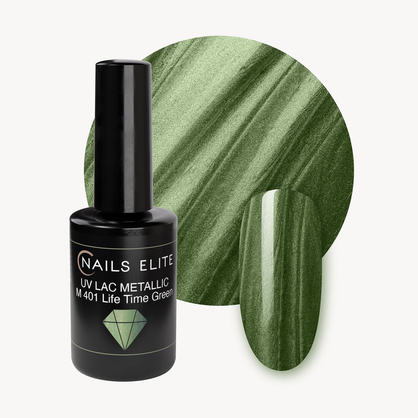 Uv Lac Metallic 401 | Lifetime Green 8ml