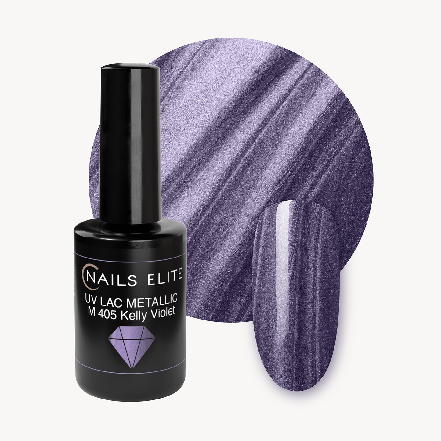 Uv Lac Metallic 405 | Kelly Violet 8ml