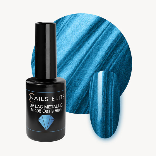 Uv Lac Metallic 408 | Oasis Blue 8ml