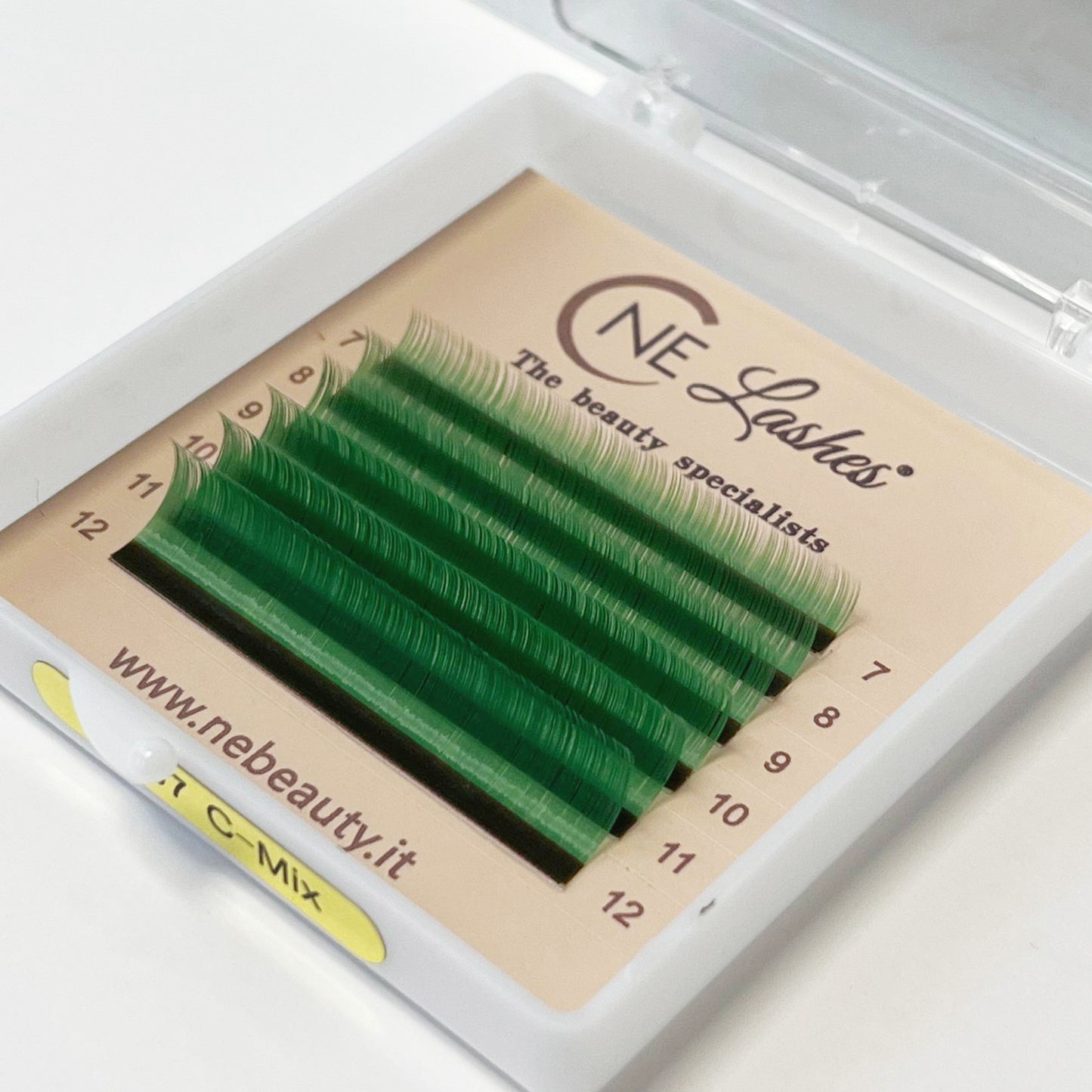 Mixed Lashes Colors | Green