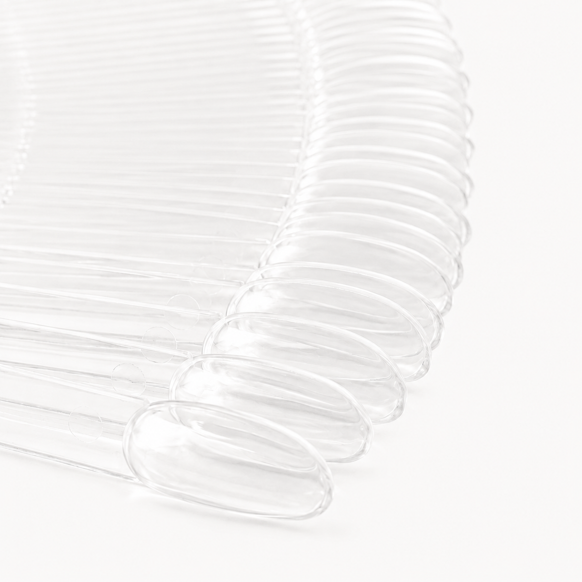 Tips display clear ventaglio 50pz