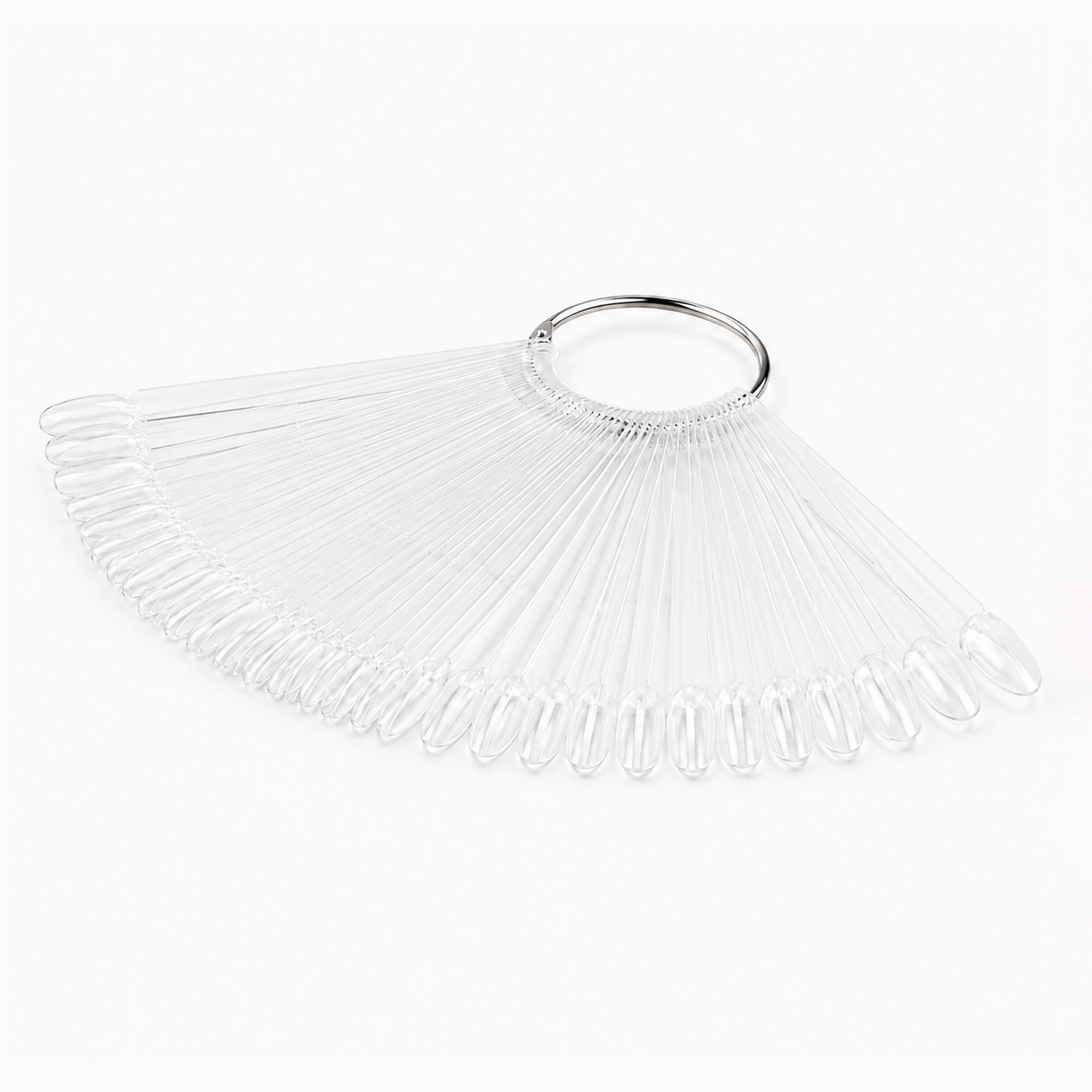 Tips display clear ventaglio 50pz